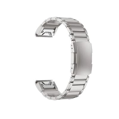 26mm 22mm Quickfit Titanium Strap For Garmin Fenix 6/6X/6XPro/7/7X/5/5X/5XPlus/3 Metal Release Watch Band For Forerunner 945 935 (Color : Silver, Size : 22mm)