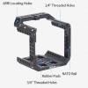 Nitze Camera CAGE TP-E2-FS-II for Z CAM E2-M4 S6 F6 F8 with HDMI Cable Clamp USB Type-C Cable Clamp L Shape ARRI Rosette Mount and ER Horizontal ARRI Rosette Mount view 2