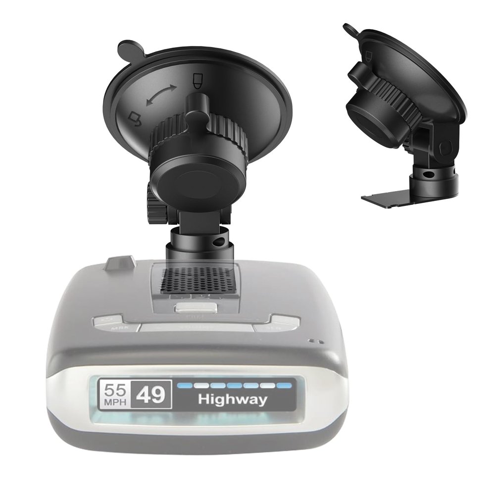Car Radar Detector Mount, Suitable for Escort MAX, MAX 2, 2015-2019 MAX360 Radar Detector, Windshield and Dashboard Suction Cup Base, Easy to Install