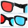 HEALEEP 10pcs Viewing Glasses for Movies Gaming and Theater Lightweight Red- Anaglyph Glasses Compatible with Monitors Tvs and Projectors for Lifelike view 3