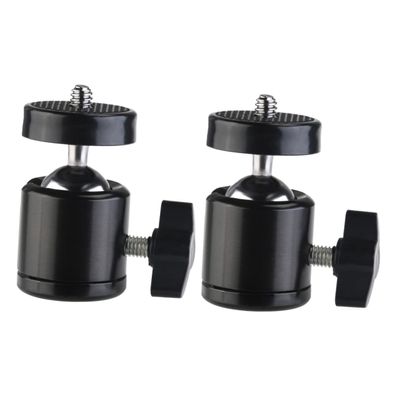 OSALADI 1/4 Thread Mini Tripod Head Ball Head Screw for 360 Pan Camera Tripod Accessory