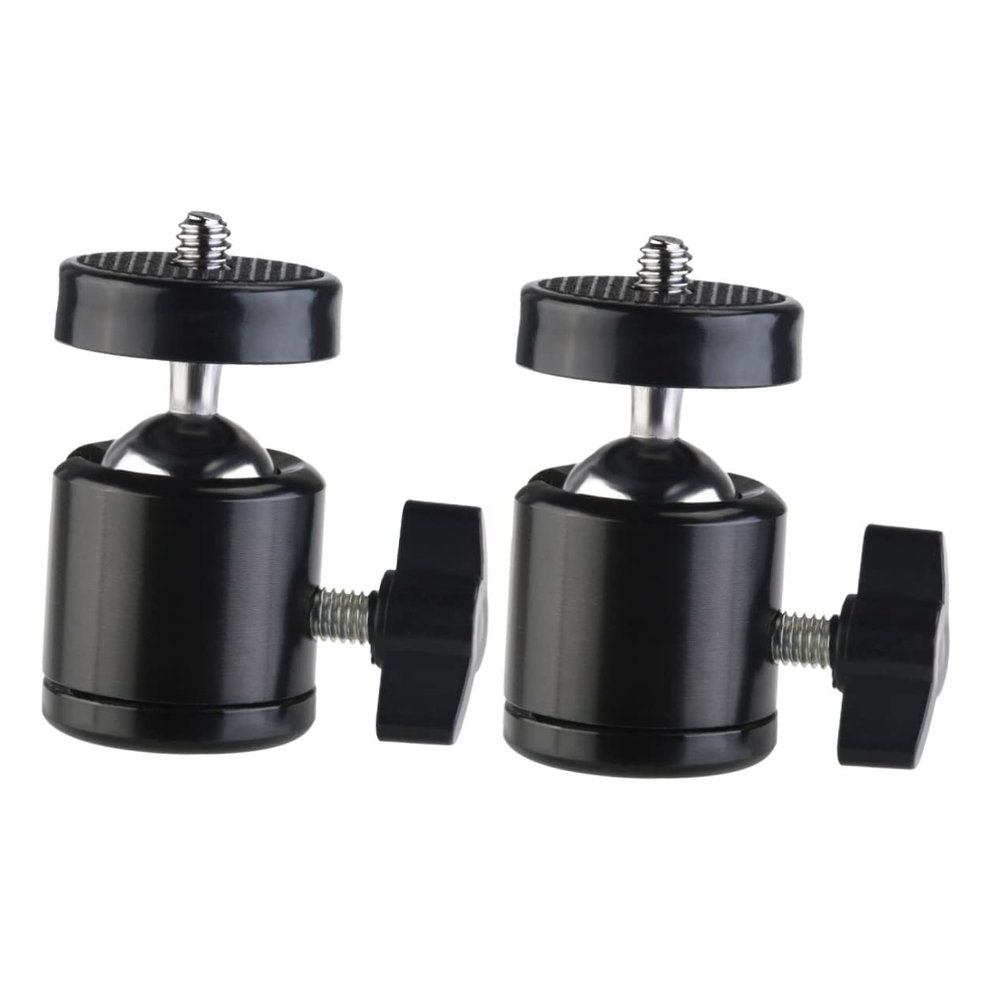 OSALADI 1/4 Thread Mini Tripod Head Ball Head Screw for 360 Pan Camera Tripod Accessory