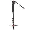 Hydraulic Ballhead Unipod Mtt705ii Al Portable Photography Aluminium Alloy Hydraulic Ballhead Unipod Monopod for DSLR Camera view 1