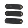 LIFKICH 3pcs Handmade Leather Cable Organizer for Headphones and Chargers Earphone Winder USB Holder Black Cord Management view 1