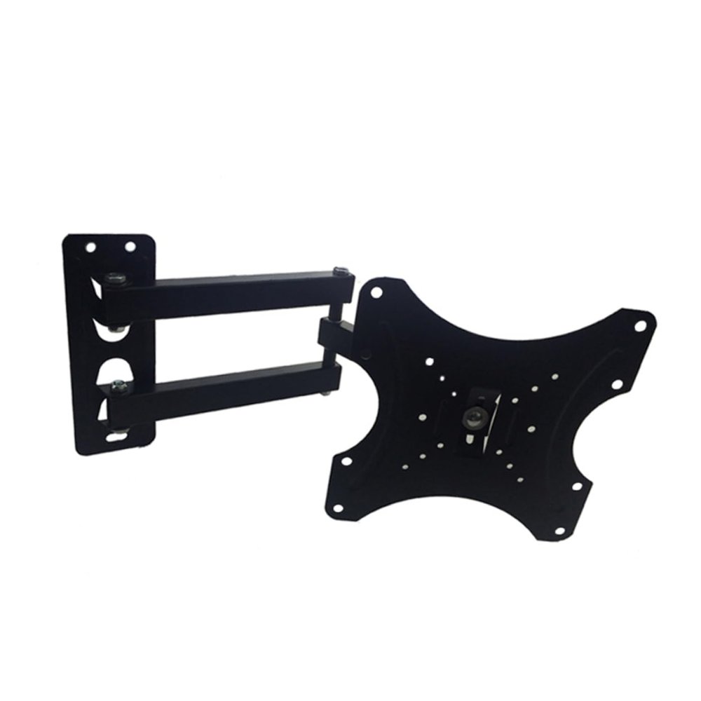 HOMSFOU Rotatable Tv Wall Mount Bracket Stretchable Holder with Dual Swivel Tilt Easy Install for Flat Panel LCD Led Tvs for Home Commercial Use