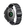 HOMSFOU 2pcs Stainless Steel Watch Strap Metal Buckle Compatible Replacement Band for Chain Style Design Black Suitable for Men and Women Easy Installation view 3