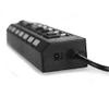 Pasuihcay USB4 Port 2 Splitter with Switch HUB 4-Hole Switch HUB USB2.0 hub Multifunction, black view 2