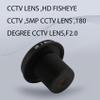 Pasuihcay HD fisheye CCTV Lens 5MP 1.8mm M12x0.5 Mount 1/2.5 F2.0 180 Degree for Video Surveillance Camera CCTV Lenses, black view 3