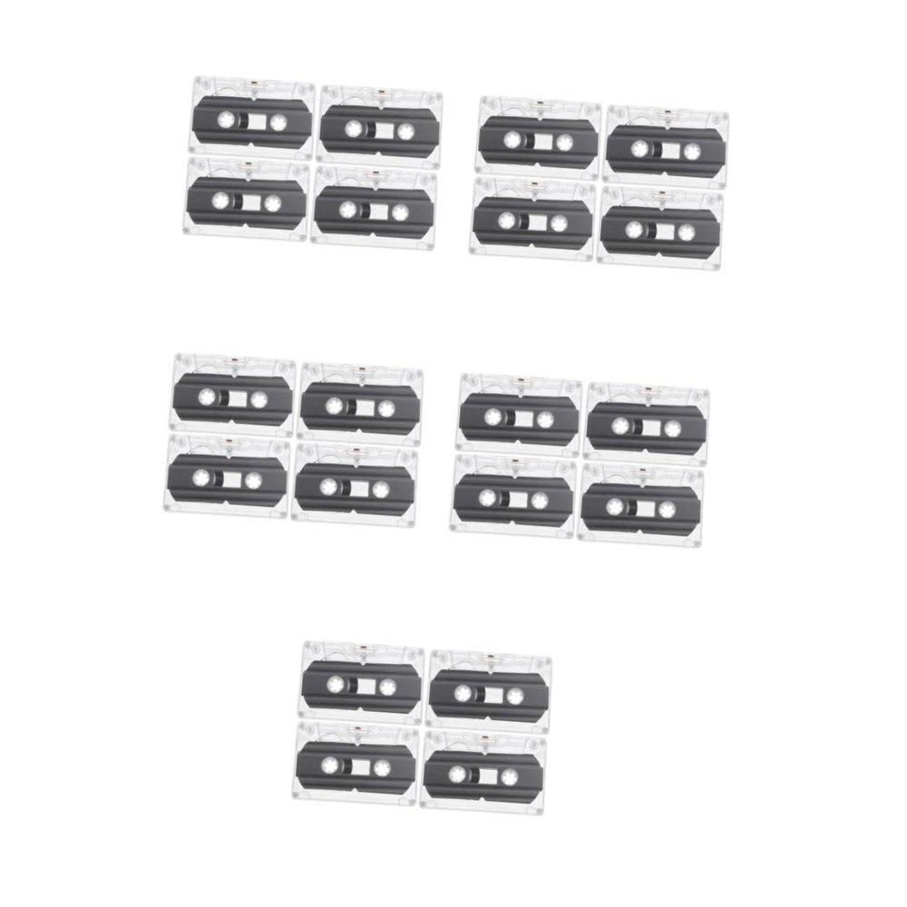 DOITOOL 20 Pcs Retro Style 30 Blank Cassette Tapes Recordable Empty Cassette Tapes Music Recording
