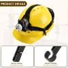 52 Pcs Hard Hat Clips for Headlamp - LED Light Helmet Clips - Easily Mount Headlamp on Narrow-Edged Helmet - Anti-Slip Stable view 3
