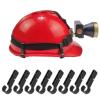 52 Pcs Hard Hat Clips for Headlamp - LED Light Helmet Clips - Easily Mount Headlamp on Narrow-Edged Helmet - Anti-Slip Stable view 4
