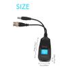 Pasuihcay HD-CVI/TVI/AHD Passive Video Balun with Power Connector and RJ45 CAT5 Data Transmitter 1 Pair, Black view 4