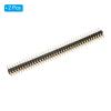 PATIKIL Round Pin Header Double Row 40P 2.54mm Pitch Gold Plated for PCB Pack of 2 view 3