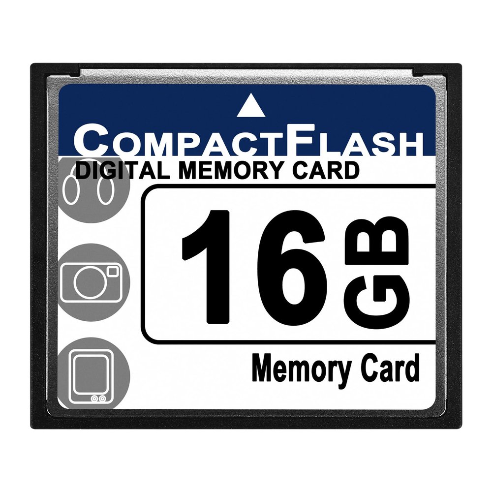 Pasuihcay Professional 16GB Compact Flash Memory Card(White&Blue)