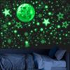 965 PCS Glow in The Dark Stars and Moon for Ceiling, Luminous Stars and Planet Wall Decals, Kids Room Decor, Glowing Galaxy Wall Stickers for Nursery Decorations (Green) view 1