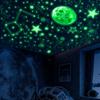 965 PCS Glow in The Dark Stars and Moon for Ceiling, Luminous Stars and Planet Wall Decals, Kids Room Decor, Glowing Galaxy Wall Stickers for Nursery Decorations (Green) view 2