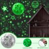 965 PCS Glow in The Dark Stars and Moon for Ceiling, Luminous Stars and Planet Wall Decals, Kids Room Decor, Glowing Galaxy Wall Stickers for Nursery Decorations (Green) view 3