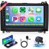 2+64G for Mercedes Benz Sprinter B200 W169 W245 W639 Viano Vito W906 2008-2011 Android Car Radio Stereo,Wireless Carplay Android Auto 9" Bluetooth Car Audio GPS WiFi DSP Backup Camera FM SWC view 1
