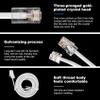 Pasuihcay RJ11 6P4C to RJ45 8P4C Modular Phone Internet Extension Cable 3 Meter, White view 3
