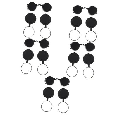 jojofuny 15pcs Rubber Lens Covers for Binoculars and Monoculars Scratch Protective Eyepiece and Objective Lens Caps Easy Installation Lightweight Design for Outdoor Use