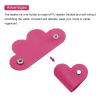 MECCANIXITY Pack of 3 Leather Cable Straps Cable Ties, Rose Red Portable Leather Cord Organizer, Leather Wire Straps for Earphones USB Clips view 4