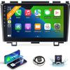 Naifay Android Car Stereo for Honda CRV 2007 2008 2009 2010 2011 Wireless CarPlay Android Auto, 2+32G 9inch Touchscreen Car Radio Bluetooth Backup Camera In Dash GPS Head Unit WIFI FM SWC Split Screen view 1