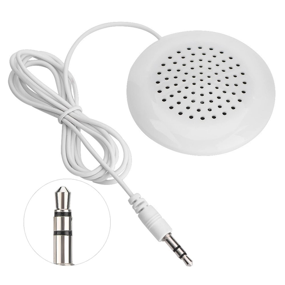 Locadence Computer Speakers, 3.5mm Jack Portable Round Wired Smoothness Sound Monitor Speakers for MP3 MP4 CD Player Mobile Phone