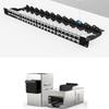 Enmane 48Port Blank Keystone Patch Panel Rackmount&Wall Mount 1U 19-inch Network Patch Panel&Cat7 Keystone Coupler RJ45 Coupler view 1