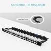 Enmane 48Port Blank Keystone Patch Panel Rackmount&Wall Mount 1U 19-inch Network Patch Panel&Cat7 Keystone Coupler RJ45 Coupler view 2