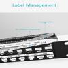 Enmane 48Port Blank Keystone Patch Panel Rackmount&Wall Mount 1U 19-inch Network Patch Panel&Cat7 Keystone Coupler RJ45 Coupler view 3