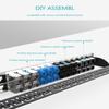 Enmane 48Port Blank Keystone Patch Panel Rackmount&Wall Mount 1U 19-inch Network Patch Panel&Cat7 Keystone Coupler RJ45 Coupler view 4