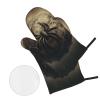 CSGJMYGS Oven Mitts and Pot Holders Set of 4 Heat Resistant Oven Glove and Hot Pads Ball Spider Web Kitchen Oven Mittens Non-Slip Potholder for Cooking Baking Grilling view 3