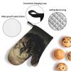 CSGJMYGS Oven Mitts and Pot Holders Set of 4 Heat Resistant Oven Glove and Hot Pads Ball Spider Web Kitchen Oven Mittens Non-Slip Potholder for Cooking Baking Grilling view 4