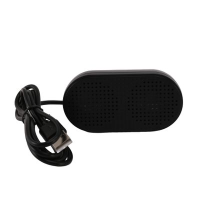 Pasuihcay USB Speaker Portable Loudspeaker Powered Stereo Multimedia Speaker for Notebook Laptop PC(Black)