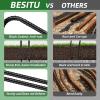 Besitu 12 Inch Rebar Stakes J Hook Ground Stakes 32-Pack Heavy Duty Galvanized Chain Link Fence Stakes Metal Tent Stakes for Outdoor Lawn Decorations Inflatables Canopy Swing Set view 4