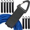 for 8Pcs Extension Cord Holder Organizer 16-Inch Hook and Loop Extension Cord Organizer Hanger with Buckle Bandage view 1