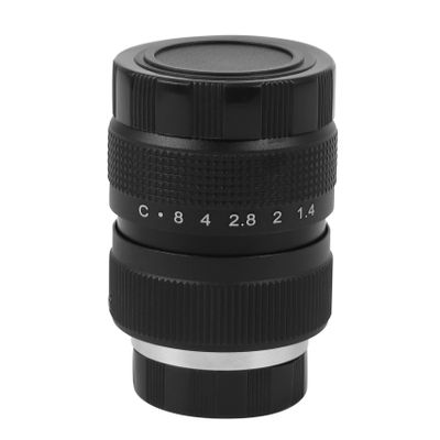 Pasuihcay Television TV Lens/CCTV Lens for C Mount Camera 25mm F1.4 in Black