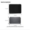 NUENSS-ROR Wireless Keyboard Sleeve Case for Logitech MX Keys Mini Minimalist Wireless Keyboard,Soft Neoprene case,with Mouse and Cable Storage Pouch-Black view 3