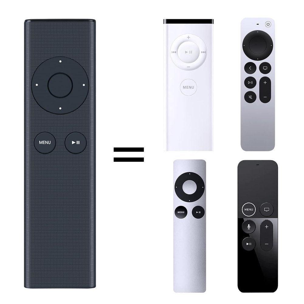 PZL New Replacement Remote for Apple TV 4K 1 2 3 Remote Control, for Apple TV A1378 A1294 A1469 A1427 MC377LL/A MC572LL/A MM4T2ZM/A MM4T2AM/A MD199LL/A Universal MacBook iPhone Dock Music System