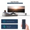 PZL New Replacement Remote for Apple TV 4K 1 2 3 Remote Control, for Apple TV A1378 A1294 A1469 A1427 MC377LL/A MC572LL/A MM4T2ZM/A MM4T2AM/A MD199LL/A Universal MacBook iPhone Dock Music System view 4