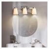 Wall Lamp 3 Light LED Bathroom Vanity Lights with Milky Glass Shade,Washroom Mirror Front Lamps LED Bathroom Lighting Fixtures Over Mirror Bath Make-up Cabinet Table Wall Sconce Lighting ,pendant view 2