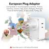 BN-LINK European Travel Plug Adapter, Power Plug Adapter with 4 AC Outlets and 3 USB Ports (1 USB C), Type C Adapter for US to Most of Europe Iceland Spain Italy France Germany view 2