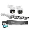 ZOSI 8CH 4K PoE Security Camera System with AI Human Face Vehicle Detect, 8MP 4K 8CH NVR (16CH Expandable) with 2TB HDD for 24-7 Record, 6 X 4K PoE IP Bullet Dome Camera, 2-Way Talk, 5X Digital Zoom view 1