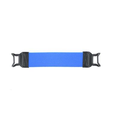 Muloo Elastic Band Tablets Holder Strap One Hand Operation Anti-Slip Finger Grip Tablets Strap with Metal Bracket Holder Mount Hand Strap Holder Blue