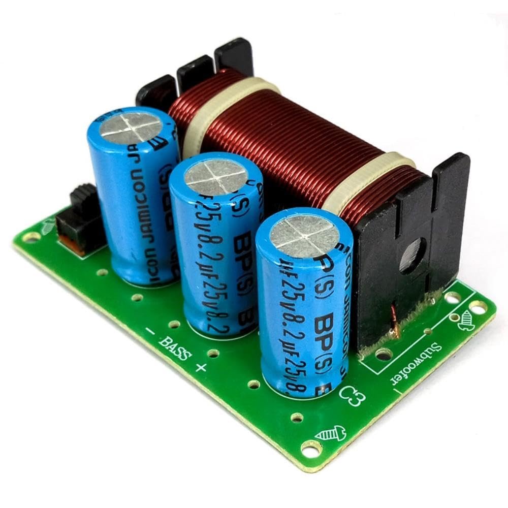 DirectNine Basics for 200W Pure Bass Speaker Crossover 1 Way Frequency Divider for 5 inch-10 inch Speaker
