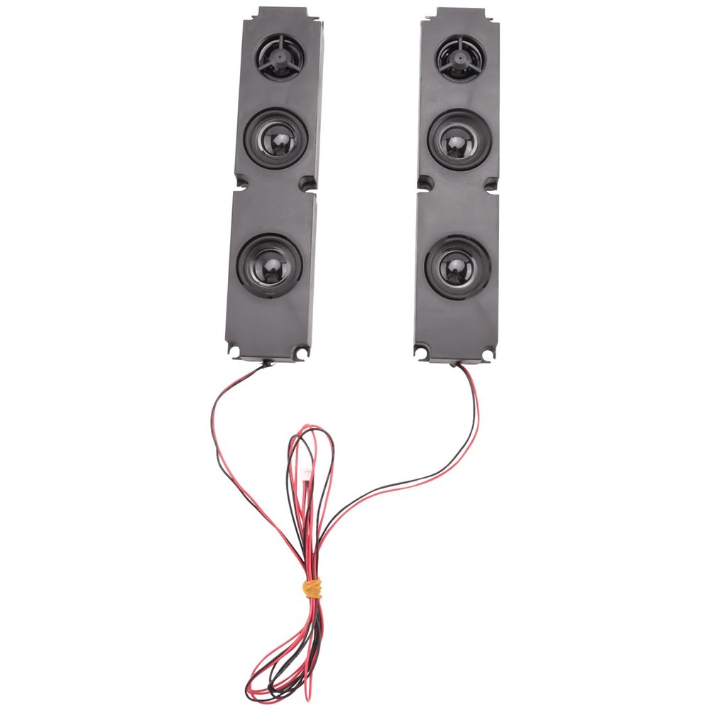 Pasuihcay 2PCS 8OHM 10W Long Box Full Range Subwoofer Speaker Diaphragm LCD Advertising Machine Monitor TV Speakers, black