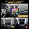 Hikity 8 Core 4+64G Android Car Stereo for Hyundai Accent 2010 2011 2012 2013 2014 2015 2016 Carplay Android Auto, 9 Inch 1280*720 IPS Touchscreen Car Radio GPS Navi WiFi Backup Camera Bluetooth DSP view 2