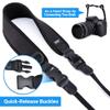 JJC Soft Neoprene Camera Neck Strap with Quick Release Buckle for Canon Nikon Sony Fujifilm Olympus DSLR Mirrorless Cameras view 4