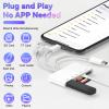 5-in-1 Memory Card Reader for iPhone, SD Card Reader USB C OTG Adapter with USB C to A Connector Micro SD/SD Dual Slots for iPhone/iPad/Galaxy/Android/Computer/Laptop/More view 2