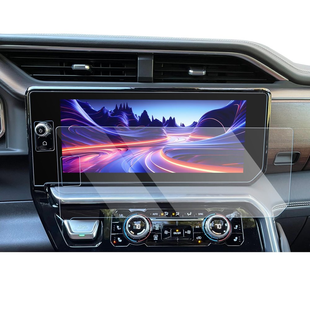 CDEFG 2Pcs for 2022-2025 2026 Sierra Screen Protector Anti Glare for 2022-2025 2026 GMC Sierra 1500/2024 2025 2026 Sierra 2500HD 3500HD 13.4 Inch Anti Reflective Scren Cover